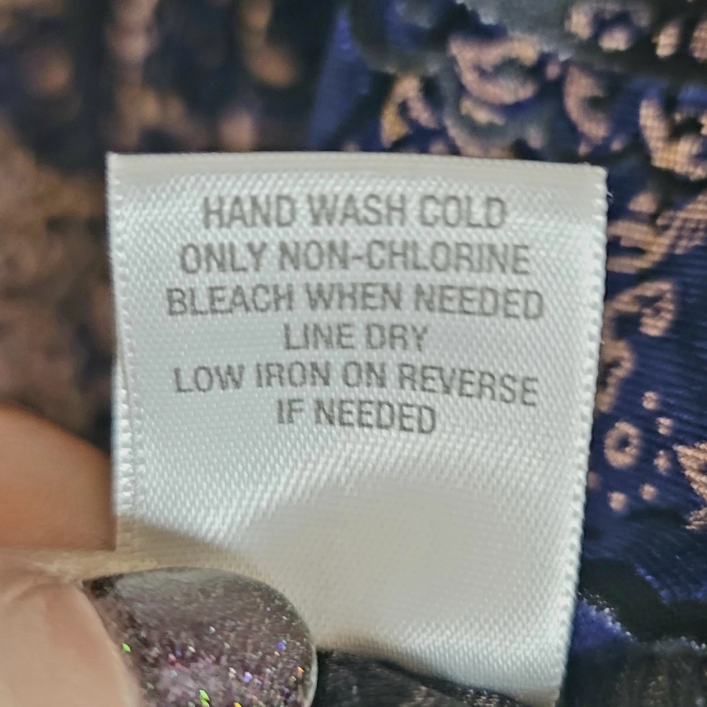 Dressbarn Blue and Gold 3X Women's Top - Picture 5 of 5